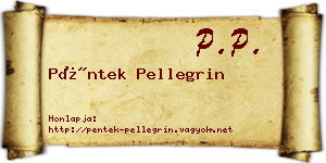 Péntek Pellegrin névjegykártya